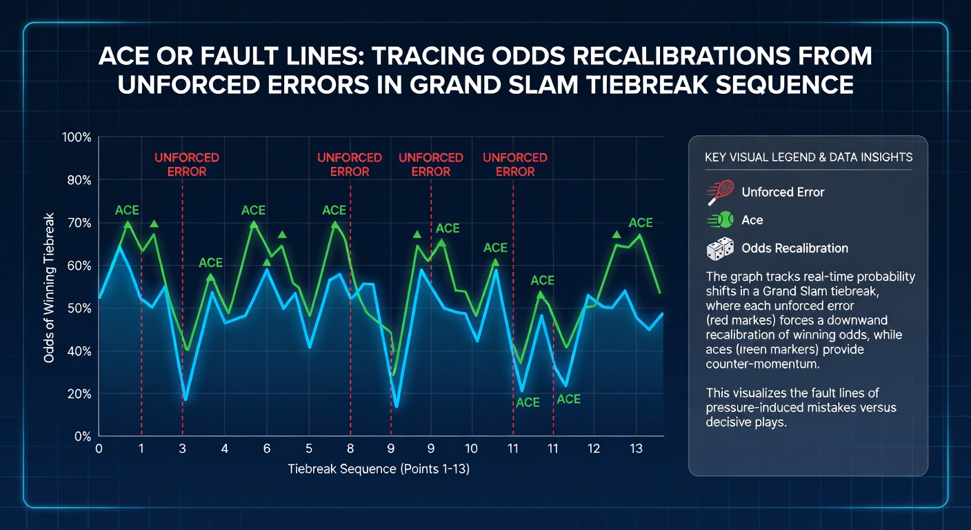Live-Wettterminal mit Tennis-Statistiken und Quotenänderungen während eines Tiebreaks