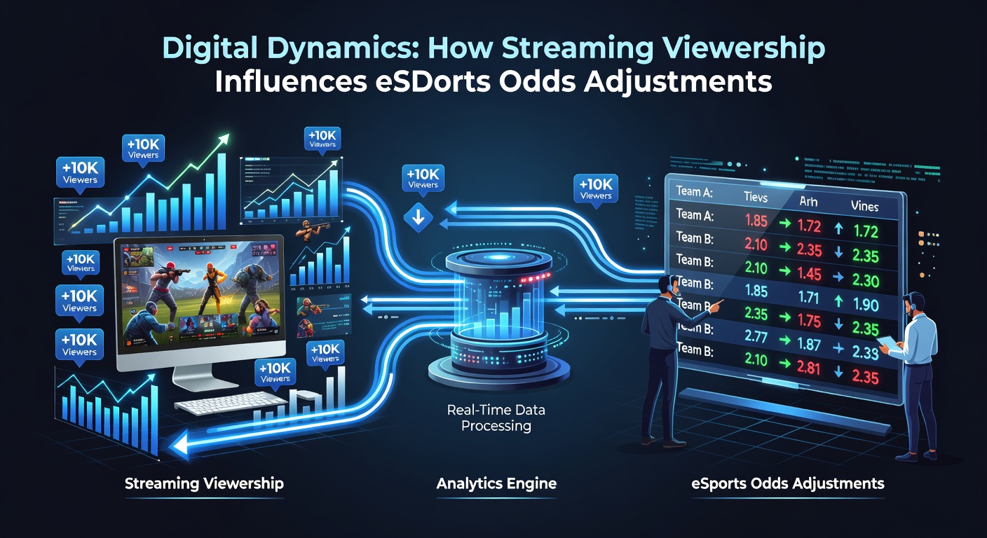 Analysten-Team vor Monitoren mit Live-Streaming-Daten und eSports-Wettquoten in einem modernen Kontrollraum